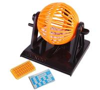 Fyrdyn Lottery Machine Bingo Game - Interactive Educational Toys and Games | Portable Manual Bingo Balls Hand Draw Shake for Kids Adult Bar Party