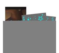 Fyrdyn Luminous Sticker,Waterproof Festival Accessories Stickers | Gentle Cosmetic Patches Long Lasting Design for Women Arms Shoulders Ankles Parties Stage Performance