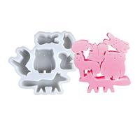 Fyrdyn Silicone Animal Molds | Plaster Mould for Casting,Plaster Craft Moulds Silicone for Creative Students Teens Adults Artists Art Teachers Home Decorators Event Organizers Kids