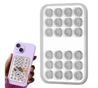 Fyrdyn Silicone Double Sided Suction Phone Case,Phone Case with Suction Cups | with Mirror Holder Mount Attachment for Car Back Women Desk Wall Men Driving
