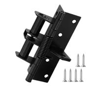 Fyrdyn Spring Door Hinge - Adjustable Door Hinges - Self-Closing Hinges Spring Loaded 4 Inch Adjustable for Garage Front Back