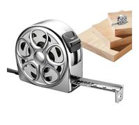 Fyrdyn Stainless Steel Measuring Tape | Hollow Design Measuring Tape Instant Lock - Anti-Fall Handy Measurement Tool for Agricultural Tracks Industrial Engineering Woodworking Outdoor