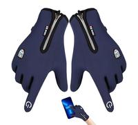 Fyrdyn TouchScreen Gaming Gloves, Winter Zipper TouchScreen Gloves for Men Women, Soft Flannel Lining Touch Finger With Dot Silica Gel Palm Non-Slip Design, Support Almost All Mobile Gaming