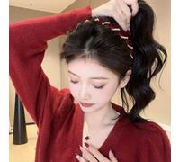 Fyrdyn Vintage Pearl Headbands for Women - Elegant Hairband - Cute Anti-Slip Headband with Teeth for Girls Women School Dinner Party Beach Date Wedding Banquet Work