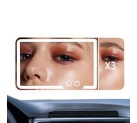 Fyrdyn Visor Mirror with Light,Dimmable Vanity Makeup Mirror for Car | Dimmable Touch Screen Sun-Shading Cosmetic Clip on Interior Accessories for Trucks Automotive Makeup