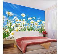 FYRHLH 3D Wall Mural Colored Flowers Wallpaper Print Photo Wallpaper Non-Woven Wall Mural Decoration Poster Picture Design Modern Mural for Living Room Kids Bedroom 350cm×250cm