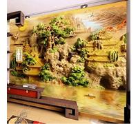 FYRHLH 3D Wallpaper Mural Abstract House Wall Poster Art Photo Wallpaper Non-Woven 3D Effect Wallpaper Mural Poster Decoration for Bedroom Living Room Corridor 350cm×250cm
