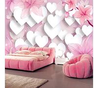 FYRHLH 3D Wallpaper Mural Abstract Love Wall Poster Art Photo Wallpaper Non-Woven 3D Effect Wallpaper Mural Poster Decoration for Bedroom Living Room Corridor 200cm×140cm