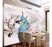 FYRHLH Wall Mural Animal Peacock 3D Wallpaper Mural Wallpaper Non-Woven Photo Wall Art Murals for Living Room Bedroom Tv Office Restaurant Murals Home Decoration 150cm×105cm