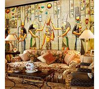 FYRHLH Wall Mural Egyptian Pharaoh 3D Wallpaper Mural Wallpaper Non-Woven Photo Wall Art Murals for Living Room Bedroom Tv Office Restaurant Murals Home Decoration 350cm×250cm