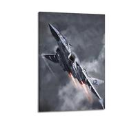 FYRNQ Military Fighter Poster F-22 Raptor Jet Fighter Poster Wall Art Print Retro Aesthetic Room Decor Painting Canvas Home And Office Decorations 12x18inch(30x45cm) Frame-style
