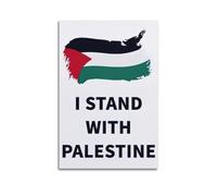 FYRNQ No War Free Gaza Stand with Palestine Poster Wall Art Print Retro Aesthetic Room Decor Painting Canvas Home And Office Decorations 08x12inch(20x30cm) Unframe-style