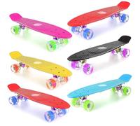 fys-3142 SKATEBOARD 6 COLOR PLAIN KIDS OUTDOOR STUNT SKATEBOARDS (Purple)