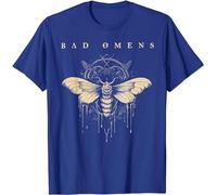 FysaH Bad Omens Moth T-Shirt Graphic Tees for Women Men Unisex (Blue,5XL)