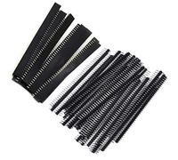 FYSL 40 Piece 2.54mm Pin Headers PCB Board 40 Pin Male and Female Header Connector Kit for Arduino Prototype Shield,20pcs Male Header, 20pcs Female Header
