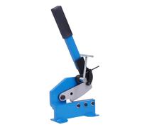 Fyssnn 125mm/200mm Manual Hand Operated Guillotine Cutter, Heavy Duty Metal Plate Shear Cutter for Steel Sheets, Brass, Flats and Rounds - Bench Scissor Snips Tool for Metalworking & DIY (125mm)