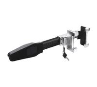 Fyssnn Car Steering Wheel Lock with Alarm, Black, Key Lock, Steering Wheel Lock, 2 Keys, Suitable for Cars Vans Trucks Suvs etc