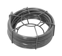 Fyssnn Drain Unblocker Snake, Manganese Steel Drain Cleaner, 12mm & 16mm Flexible Pipe Cleaning Spiral for Sink, Bathroom, Toilet, Shower Drain Unblocking Tool, for 50-120mm Pipe Diameter (16mm*10m)