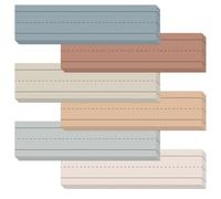 FYSUIMU 300 Sheets Neutral Color Sentence Strip 6 Colors Lined Word Learning Strip for Classroom Office Home Teacher Handwriting Supplies, 12 x 3 in