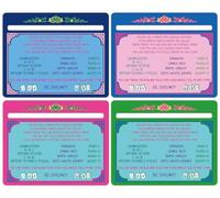 FYSUIMU 4Pcs Mahjong Card Guide Line Finder Multi-Color Lotus Mahjong Rule Helper for Beginners Players Game Competition Party Accessories Supplies