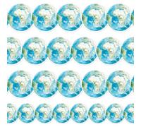 FYSUIMU 60 Pcs Travel The Map Globes Bulletin Board Borders Blue Globe Earth Border Trim Let's Explore World Map Classroom Sticker Decals for Back to School Home Party Wall Decoration