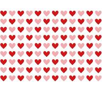 FYSUIMU 60 Sheets Valentine's Day Heart Tissue Paper Pink Red Cute Love Heart Gift Wrapping Paper for DIY Crafts Wedding Anniversary Party Supplies, 13.8 x 19.7 Inch