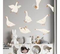 FYSUIMU Goose Wall Sticker Silly Goose Wall Decal Funny Animal Room Mural Sticker for Nursery Classroom Playroom Bedroom Living Room Decor