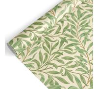 FYSUIMU William Morris Wrapping Paper - Mini Roll - 17 In x 32.8 Ft Greenery Leaves Gift Wrap Paper Botanical DIY Art Crafts Paper for Wedding Birthday Holiday Party Supplies