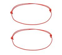 fytease 2PCS Evil Eye Anklet Bracelet for Women Men Handmade Wax Rope Ankle Bracelets for Women Minimalist Jewelry, 7’-14’/17.5-35cm, evil eye, string, alloy, no gemstone