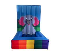 FYTEINFLA Inflatable Carnival Game Inflatable Elephant Ring Toss Ring Toss Game with Blower for School Playground/Family/Team