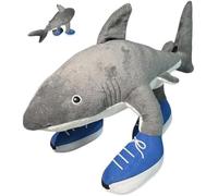 FYTSHFG Tung Tung Tung Sahur Plush Toy, Italian Brainrot Stuffed Animal, Soft Shark Plushies Figure Doll for Adult Kids Boys Girls (Style-1)