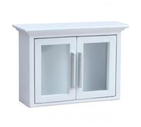 FytStycale 1:12 Dollhouse Cabinet Transparent Window Panels Miniature Display Cabinet White Miniature Cupboard