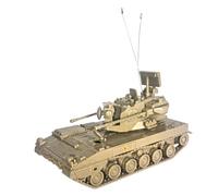 FytStycale 1:72 Scale Tank Model Puzzle Games for Kids Adults Gift Option DIY Assemble Simulation for Collection Keepsake Display, yellow 9.2x4.5x5.5cm