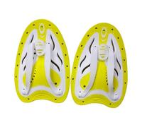 FytStycale 1 Pair Swimming Paddles Swim Training Hand Paddle Breaststroke Arm Strength Gloves Water Resistance PP TPE Material Suitable for Gift Giv, Yellow M
