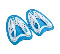 FytStycale 1 Pair Swimming Paddles Swim Training Hand Paddle Breaststroke Arm Strength Gloves Water Resistance PP TPE Material Suitable for Gift Giv, White Blue M