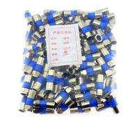 FytStycale 100x Extruded F Head British TV Cable Connector Parts Easy Installation