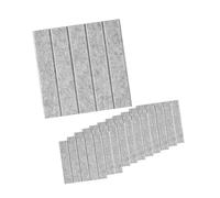 FytStycale 12 Pack Tile Stickers for Sound Absorption in Indoor, Light Gray