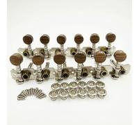FytStycale 12-String Driven Pegs with Rosewood Buttons Easy to Install Hardware for Luthier