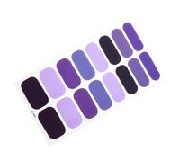FytStycale 16 Pieces Gel Nail Stickers Full Wraps Nail Polish Strips Semi Cured Easy Application Waterproof Material Suitable for Manicure Nail Art Home Use, Style A