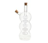 FytStycale 2 in 1 Oil And Vinegar Dispenser Handblown Glass Jar for Restaurant Kitchen