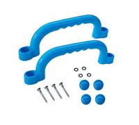 FytStycale 2 Pieces Climbing Frame Handles Ergonomic Design Kids Climbing Handle Weather Resistant Playset Grips for Outdoor, Sky Blue