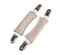 FytStycale 2 Pieces Elastic Shoe Straps Heel Band Detachable Replacement Tab Synthetic Leather for Men Women Slippers, gray