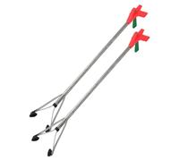 FytStycale 2 Pieces Grabber Reacher Tool Garbage Clamp Litter Picker Trash Stainless Steel Ergonomic Handle Suitable for Workplace Family, M