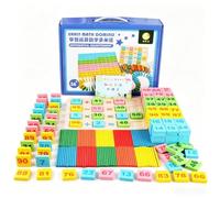 FytStycale 200 Pieces Early Math Tile Game Counting Skills Number Tile Game Tiles Addition Practice Learning Toy for Children Ages 3++, Children, Preschool