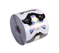 FytStycale 300 Pieces Nail Art Guide Holder Paper Nail Extension Paper Forms Acrylic Nail Stickers Fish Shape Self- Suitable for Professional Nail Salon, 100PCS