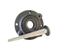 FytStycale 4 Pieces Flange Replacement As A Complete Repair Kit for Water and Hand Reliable Spare Part for Garden Made of Solid Cast Iron for, Rubber pad