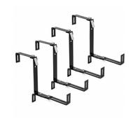 FytStycale 4 Pieces Railing Planter Bracket Adjustable Planter Box Bracket Screw-on Design Brackets for Renters, Balcony
