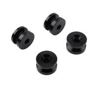 FytStycale 4 Pieces Trunk Bracket Bushing Pad Aluminum Alloy Base Quick Release Bottom Cushion Motorcycle Luggage Storage Box Support Suitable for Motorcycle, Black