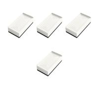 FytStycale 4Pcs Bed Risers Furniture Pads Non Slip Stable Heavy Duty Rectangle Bed Raising Blocks Floor Protectors for Sofa Chair Desk, White