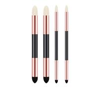 FytStycale 4Pcs Blending Sponge Pens Double Headed Drawing Blenders Sketch Wipe Washable for Professional Rendering Correcting Highlight, Rose Gold